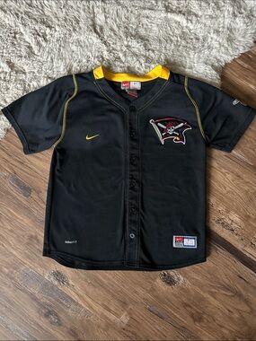 Nike Women's Button-Front Baseball Jersey with Pirates Patch